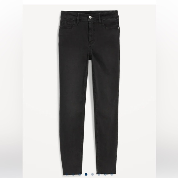 NWOT - Old Navy High-Waisted Rockstar Super-Skinny High Rise Black Jeans - Picture 4 of 9